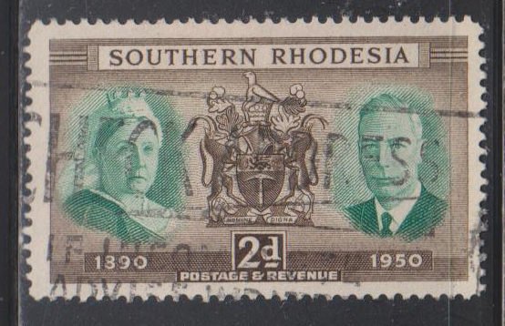 Southern Rhodesia, 2d 60th anniversary (SC# 73) USED