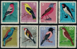 Bulgaria #1395-1402  CV $5.25  Birds