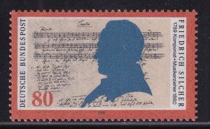 Germany  #1581  MNH  1989    Friedrich Silcher composer