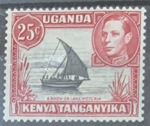 KEYNA ,UGANDA, TANGANYIKA 1952 25c DEFINITIVE SG140 LIGHTLY MOUNTED MINT