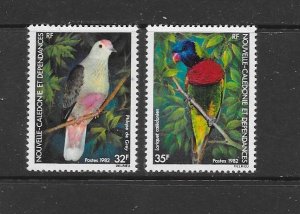 BIRDS - NEW CALEDONIA #479-80  MNH