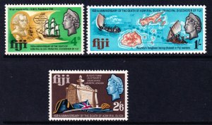 Fiji 1967 Admiral Bligh Complete Mint MNH Set SG 364-366