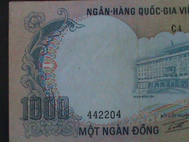 ​VIETNAM-BANK OF VIETNAM-1000 DONG-UN-.CIRCULATED-VF WE SHIP TO WORLDWIDE