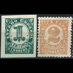 SPAIN 1933 - Scott# 542-3 Numeral Set of 2 NH