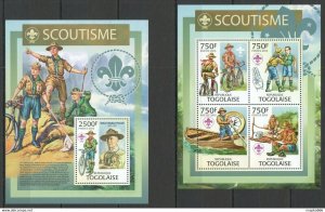 2013 Togo Scouting Boy Scouts Robert Baden-Powell Scoutisme Kb+Bl ** Tg718