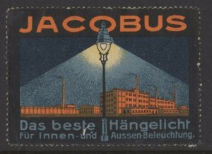 Germany - Jacobus Indoor & Outdoor Lighting Company Advertising Stamp - NG