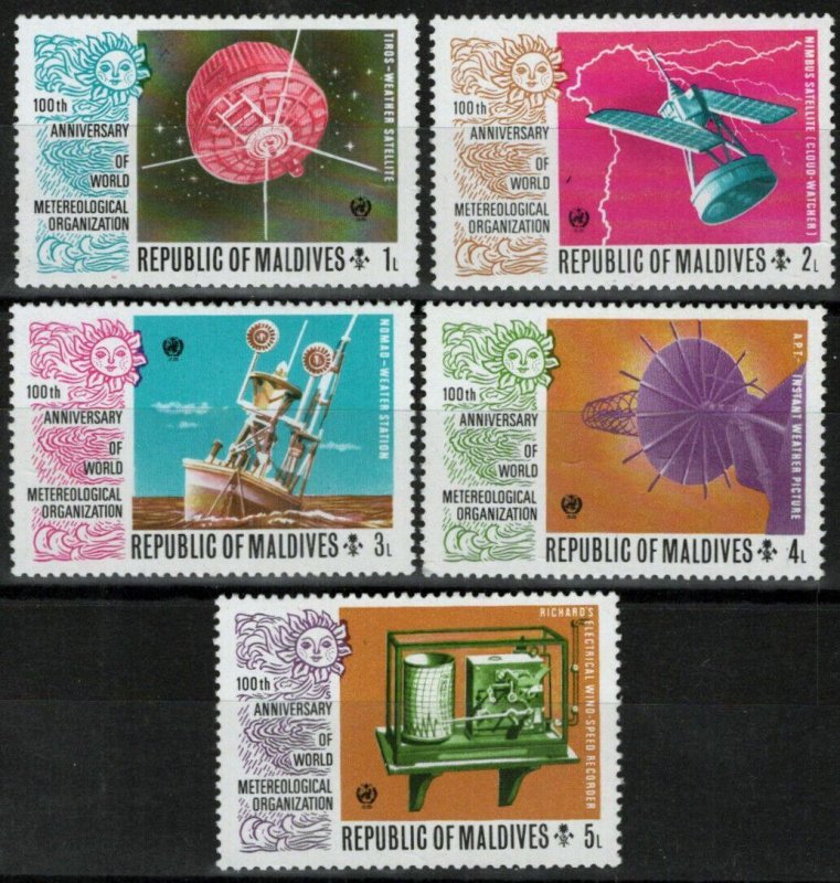 ZAYIX Maldives 464-468 MNH Weather Satellites Communication 111022S136