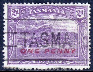 Tasmania - Scott #117 - Used - Crease on hinge - SCV $2.75