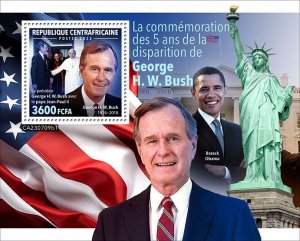 C A R - 2023 - George H W Bush - Perf Souv Sheet - Mint Never Hinged