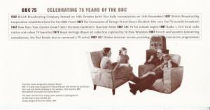 GB 1997 75th anniversary of the BBC Pane FDC Edinburgh CDS with enclosure VGC