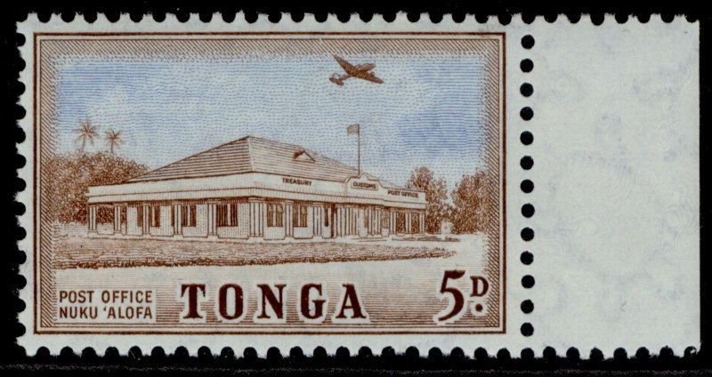 TONGA QEII SG107, 5d blue & red-brown, NH MINT.