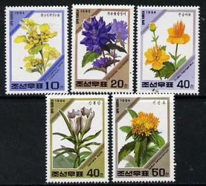 North Korea 1994 Alpine Plants set of 5 unmounted mint, S...