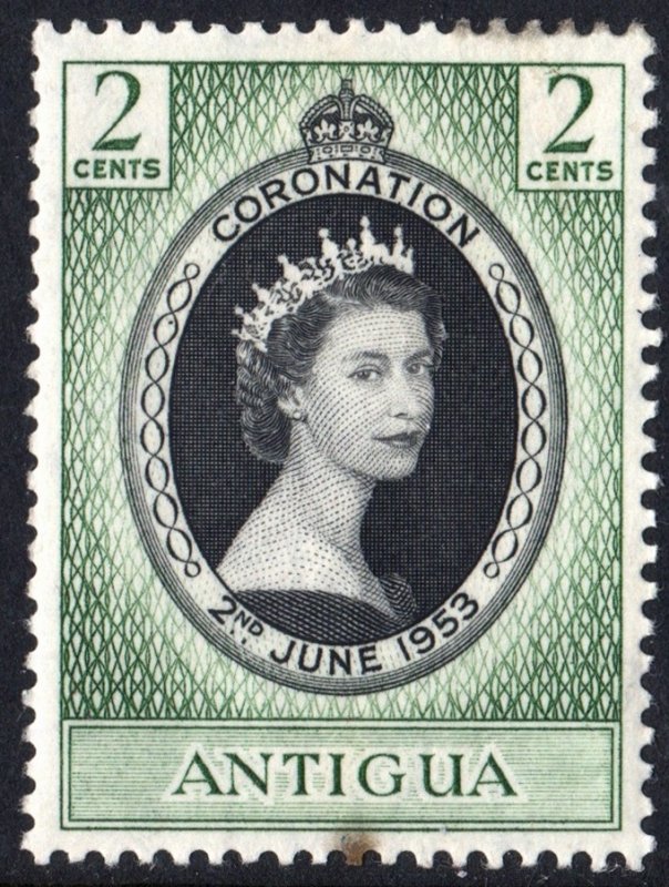 Antigua SC#106 2¢ Coronation of Queen Elizabeth II (1953) MH