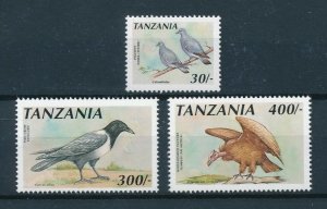 [110030] Tanzania 1991 Birds vögel oiseaux pigeons vulture crow  MNH