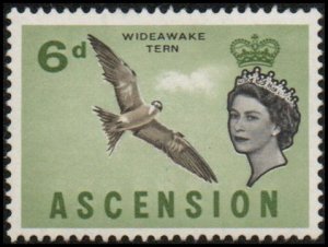 Ascension 80 - Mint-H - 6p Wideawake Tern (1963) (cv $1.40)