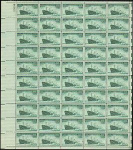 US  #939 MERCHANT MARINES IN WORLD WAR I  SHEET OF 50