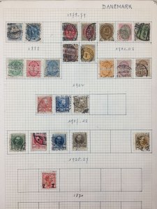Denmark 1870s/1940s MH Used Collection(Apx 110 Items) UK3836