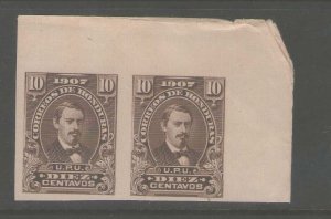 Honduras 1907 Sc 123 Imperf. pair MNH