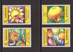 Aruba  #257-260   MNH  2005  greetings