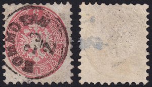 Austria - 1864 - Scott #24 - used - KOMMOTAU pmk Czech Republic