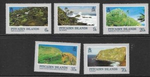 PITCAIRN ISLANDS SG211/5 1981 LANDSCAPES MNH