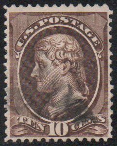 MALACK 209b VF, light cork cancel, rich color! c3680