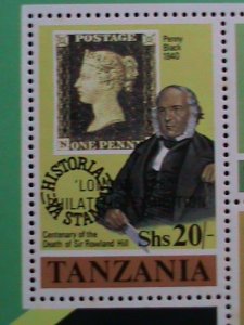 TANZANIA-1979-SC#144a CENTENARY-DEATH OF SIR ROWLAND HILL  MNH-S/S-VERY FINE