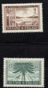 Finland Sc 281-2 1949 Forestry Conference stamp set mint