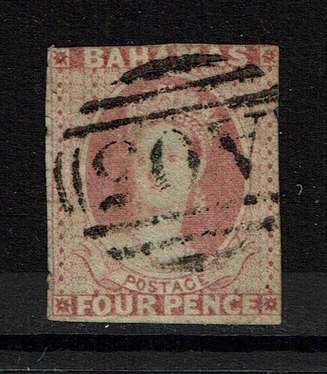 Bahamas SG# 5 - Used - Incomplete / Close Rough Perfs - Lot 090317