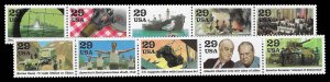 PCBstamps  US #2559 Strips $2.90(10x29c)World War II, MNH, (5)