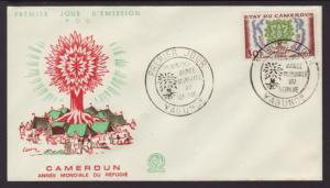 Cameroun 338 Refugees 1960 U/A FDC