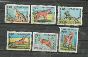 Cambodia # 497-502 Short Set Used (CTO)