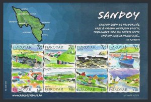 Faroe 477 ah sheet, MNH. Sandoy Island, 2006. Paintings.