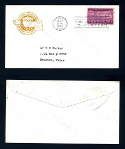 # 858 First Day Cover with Farnam cachet from Pierre, South Dakota - 11-2-1939