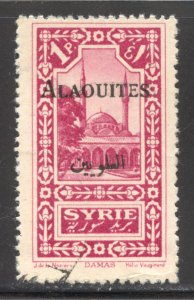 Alaouites Scott 29 Used H - 1925 Syria Overprinted - SCV $2.75