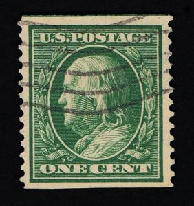 AFFORDABLE GENUINE SCOTT #352 F-VF COIL SINGLE POSTALLY USED 1909 PERF-12 DL-WMK