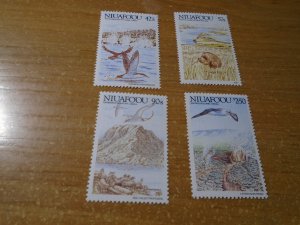 Birds   Tonga  Niuafoou  #  99-102  MNH