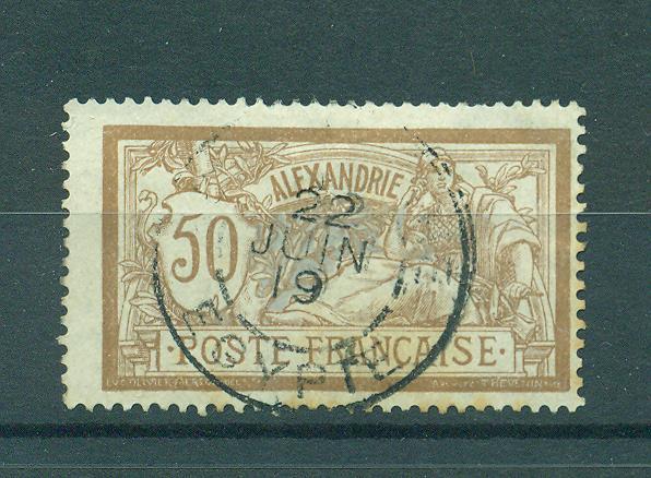 French Offices Egypt Alexandria sc# 27 used cat val $3.00