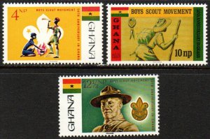 Ghana Sc #308-310 MNH