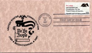 ACE FDC 1987 SC #2359a US Constitution - Washington DC - Single - D252