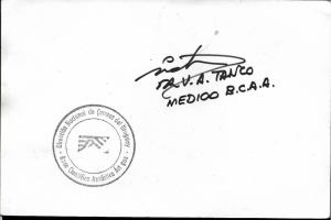AANT-86 URUGUAY1992 ANTARCTICA ANTARCTIC ARTIGAS STATION CARD SIGNED BY MEDICAL