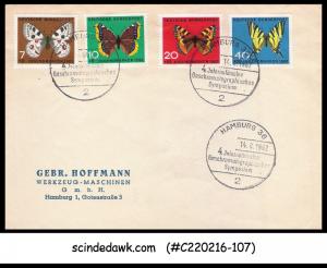 GERMANY - 1962 SPECIAL COVER WITH BUTTERFLIES STAMPS