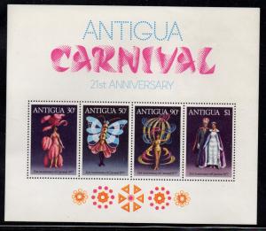 Antigua Sc 476a 1977 Carnival stamp sheet mint NH