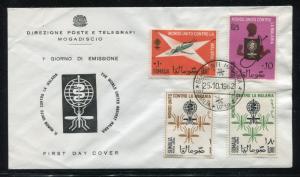 Somalia Cover,  FDC, World Fight Against Malaria 1962. x23211