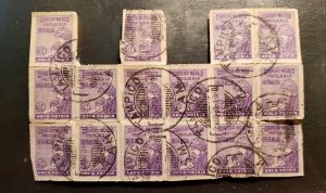 16 Stamps Mexico 1929 Haga Patria, Save the Children used postal tax PT5 RA8