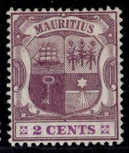 MAURITIUS EDVII SG165a, 2c dull & bright purple, M MINT. Cat £32.