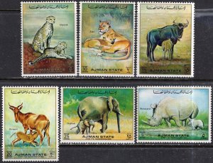 Cinderella's  #1 - 1972 SW# 1692-1697 Ajman MNH African Animals