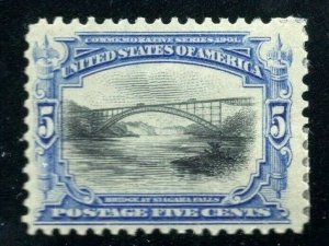 [S3]  US #297 Mint-OG 1901 ~ 5c PAN-AM BICOLOR EXPO  ISSUE