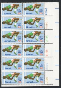 ALLY'S STAMPS US Plate Block Scott #C97 31c 1980 Olympics [12] MNH [W-55b]