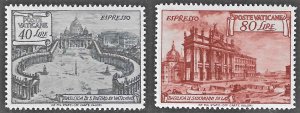 Vatican (1949) - Scott # E11 - E12,  MNH